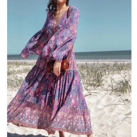 NEW! Boho retro aesthetic western vintage dress - Picture 4 of 17